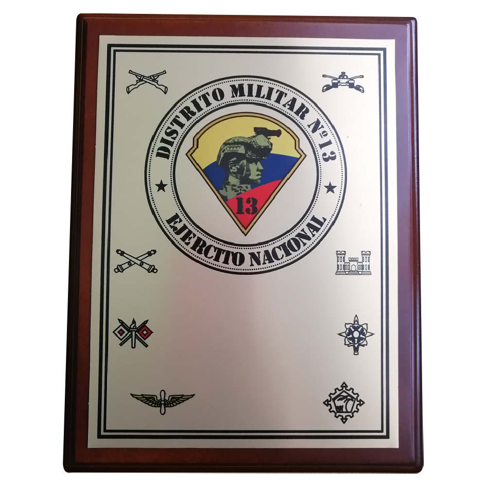 Placa Conmemorativa Sublimada 17X22cm – Athos Publicidad & Protocolo